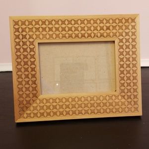 Laser cut patterened wooden frame